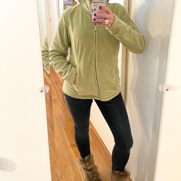 Telluride Clothing Co Lime Fleece Full Zip Jacket - Picture 3 of 9